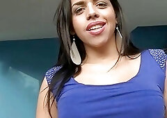 Chubby shemale babe knows how to arouse her horny man