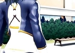 Horny 3d futanari babe fucks all over the fucking place