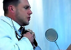 Muscular stud assfucked at drs examination