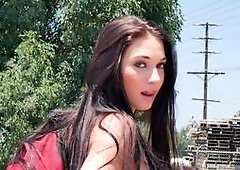 Crystal Rae gets some help and big cock.