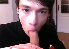 Czech boy shares immaculate POV anal bareback after a sexy blowjob