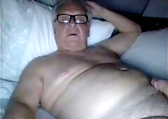granddad spunk on webcam