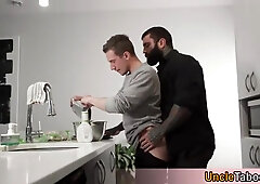 Guy Barebacked By Stepdad In Front Of His Mature Stepmom