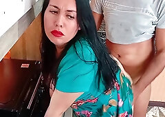 Fucking My Stepmothers Delicious Pussy In The Kitchen