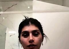 Cute curly brunette solo webcam masturbation