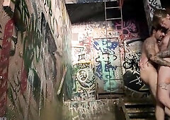 We thought no one would discover us… but we were way likewise loud. I dragged my boyfriend into an empty, crumbling powerplant—iron beams, concret