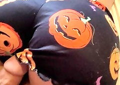 Grabbing Booty and Rubbing Rod on Stepsis's Large Booty