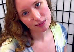 Pov teen blowjob facial