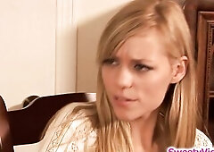 A lesbo babysitter spends a night at with her mother i'd like to fuck boss.This Babe teases her,kisses her suddenly then grabs on her large titti