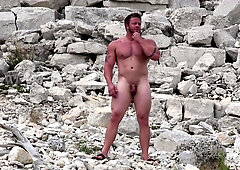 Aaron Bruiser very first Time Nude on Camera, Outdoors and in Public.
