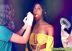 Bri and Karisma get high on medical marijuana at the festival with Dr. Aria Nicole's help