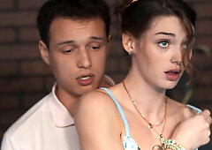 Shrooms Q gets her tight hole pounded in a taboo public vid