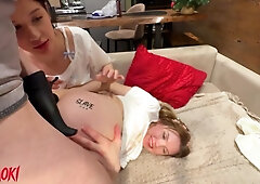 I absolutely destroy Sophie and Milka’s tight asses in filthy anal threesome