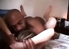 husband watches his sexy wife getting fucked by a lucky stranger's huge hard black cock for the first time and records it on his video camera in 