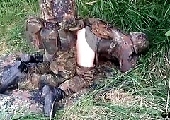 German Military Men Go Wild Outdoors