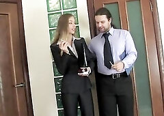 Russian Secretary - Meeting Break Anal