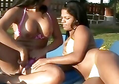 Agatha Duarte Big Juggs Tranny Dominating A Female Pussy