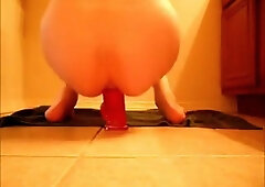 Thick Dildo Penetrates a Juicy Boy Ass