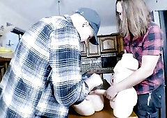 Victoria Arias, Lety Howl, and Gian Howl in Fat Redhead mother I'd like to fuck’s Wild FFM 3some