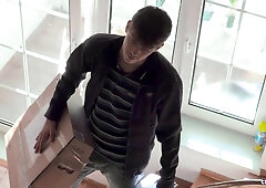 Czech Hunter - Delivery Guy Gets a Ginormous Explosion on Camera