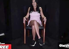 GLORYHOLE SECRETS - Large Tit Abi James Gulps Stranger Loads 1st Gloryhole