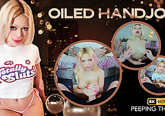 Oiled Handjob - PeepingThom