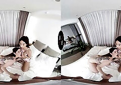 Hawt Stepmom Marica Chanelle has coarse three-some with beauty chick Ashly Rabbit — VirtualTaboo