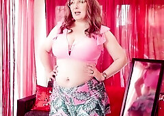 Try On Haul: Plump mother I'd like to fuck and two SwimSuits! Large Butt and Natural Bazookas Curvy Body. Arya Grander