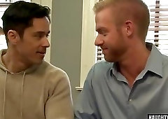 Big dick gay anal sex with facial