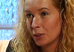 Two hot blondes fingering and fucking hard until they cum