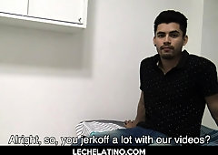 Uncut dick Latin hunks licking foreskin and fucking