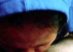 Amateur Guy In A Hood Giving Head To POV