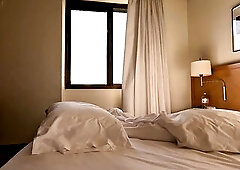 The room service cutie is surprised to watch me and unexpectedly gives me a oral sex