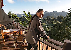 Amateur Asian teen Girlfriend sucks her boyfriends huge dick back in the hotel