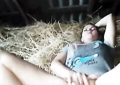 I cheat on my spouse in the hayloft and end up with a squirting stream.