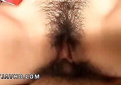 Hitomi Oki gets a hardcore Japanese deep throat and gets slit-banged in uncensored JAV!