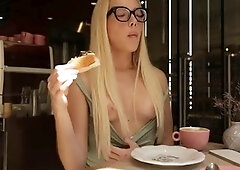Bralessforever - Emma White - Green Outfit with Emma White
