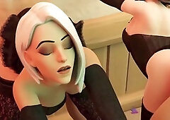 Deep throat compilation featuring intense anal action