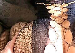 Nickiibaby Takes Cowgirl Pounding In Fishnet Onlyfans Video