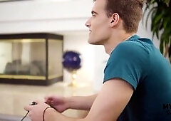 Sexy gamer boyfriend Jason Pierce loses a bet and gives you an oral treat - My POV virtual adventure