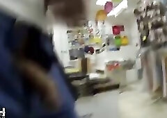 Cum on Teen in Book Store