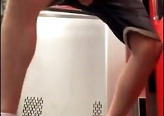 Exhibition Twink jerks off in a train 3