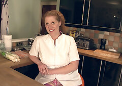 Francesca May is a charming english hairy girl