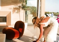 After her spouse comes home early, a married woman has to sneak her boytoy without the abode.