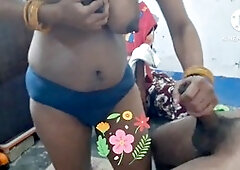 girlfriend gives deepthroat blowjob to her man and gets fucked