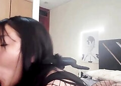 This babe arrives home hawt from her suit party