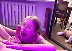 Asked My Friend To Check How I Give A Blowjob