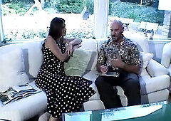 A breathtaking brunette hair begins with a casual chat on the daybed, indulging in foot play previous to moving to the couch for intensive hardcore po