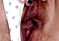 Super close up Juicy Sticky Large Twat lips