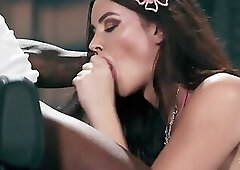 TRANS ANGELS - Leah Hayes Jerks Off In Her Car Until Denzel Joins For Blowjobs And Intense Anal Sex